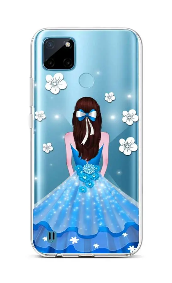 Kryt TopQ Realme C21Y silikon Blue Princess 69957