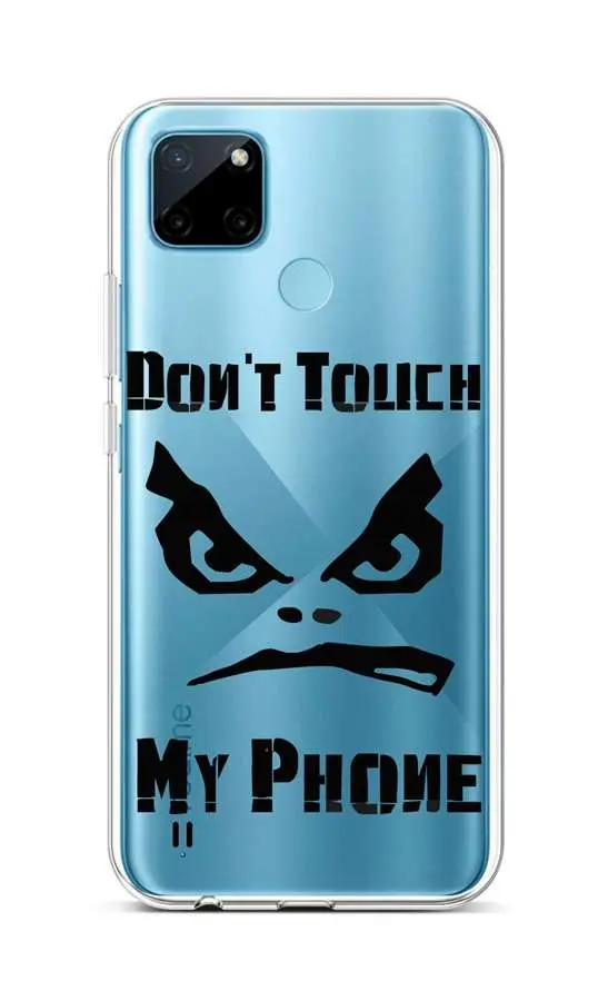 Kryt TopQ Realme C21Y silikon Don´t Touch průhledný 69966
