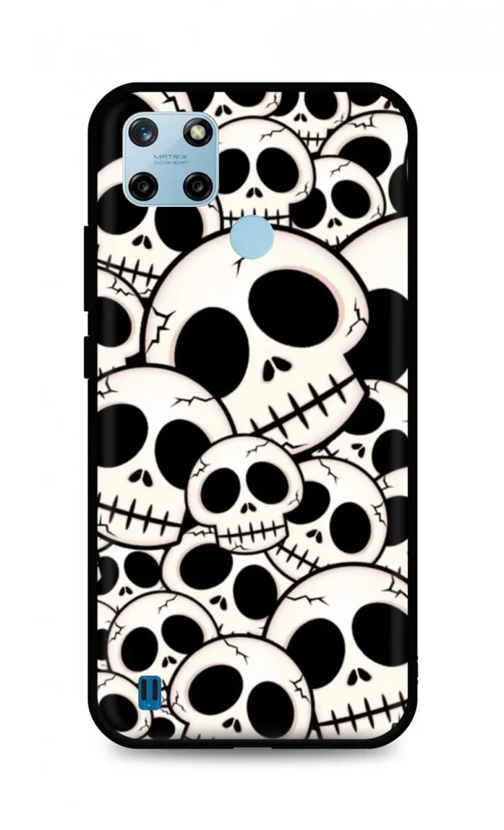 Kryt TopQ LUXURY Realme C25Y pevný Skulls 69971