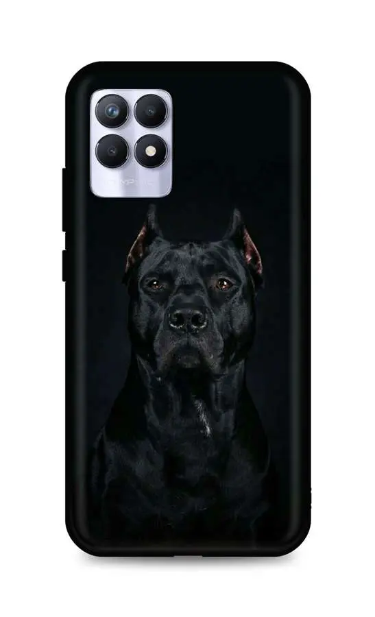 Kryt TopQ Realme 8i silikon Dark Pitbull 70025