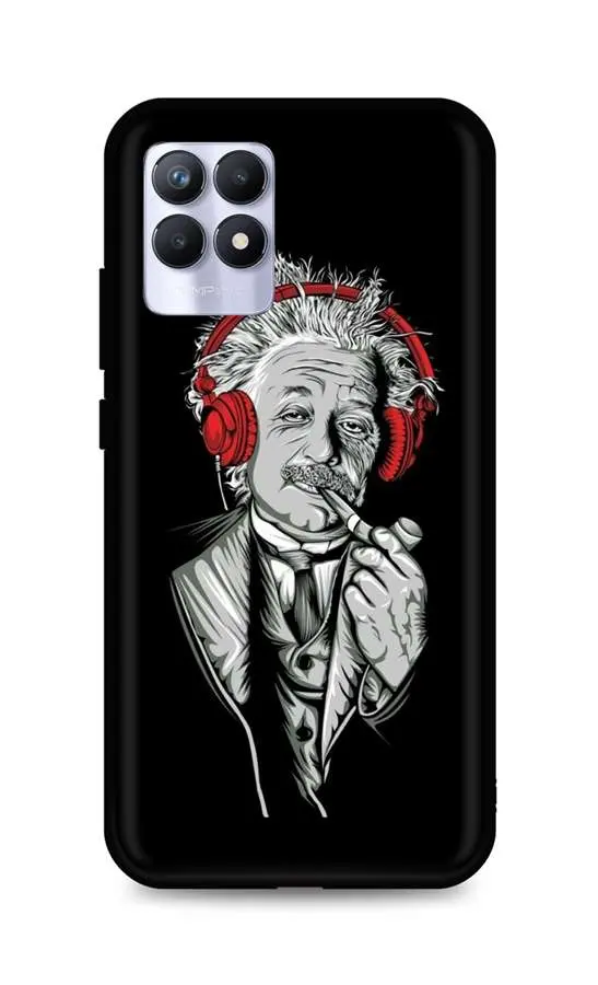 Kryt TopQ Realme 8i silikon Albert Einstein 70043