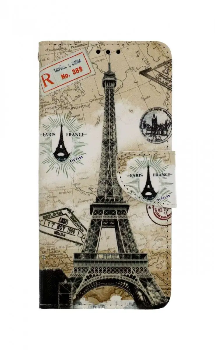 Pouzdro TopQ Realme C21Y knížkové Paris 2 70069