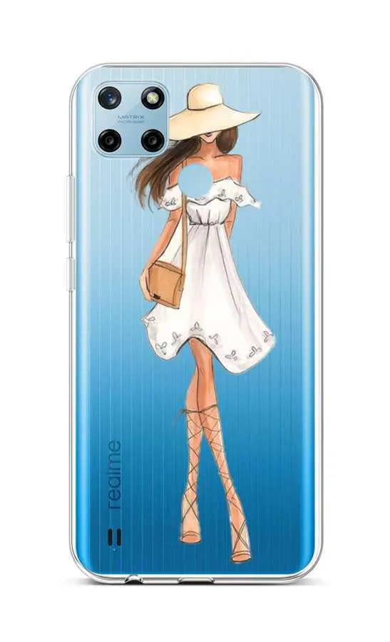 Kryt TopQ Realme C25Y silikon Lady 5 70505
