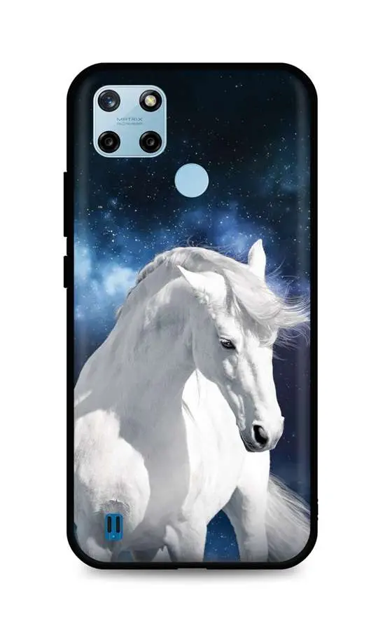 Kryt TopQ Realme C25Y silikon White Horse 70514