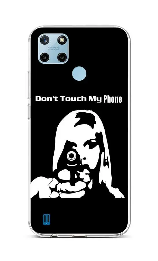Kryt TopQ Realme C25Y silikon Don't Touch Gun 70617
