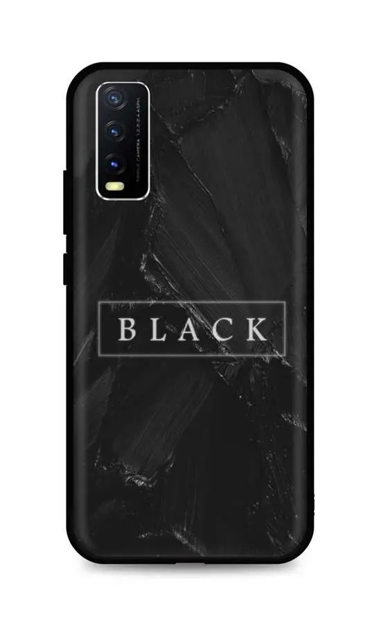 Kryt TopQ LUXURY Vivo Y20s pevný Black 70885