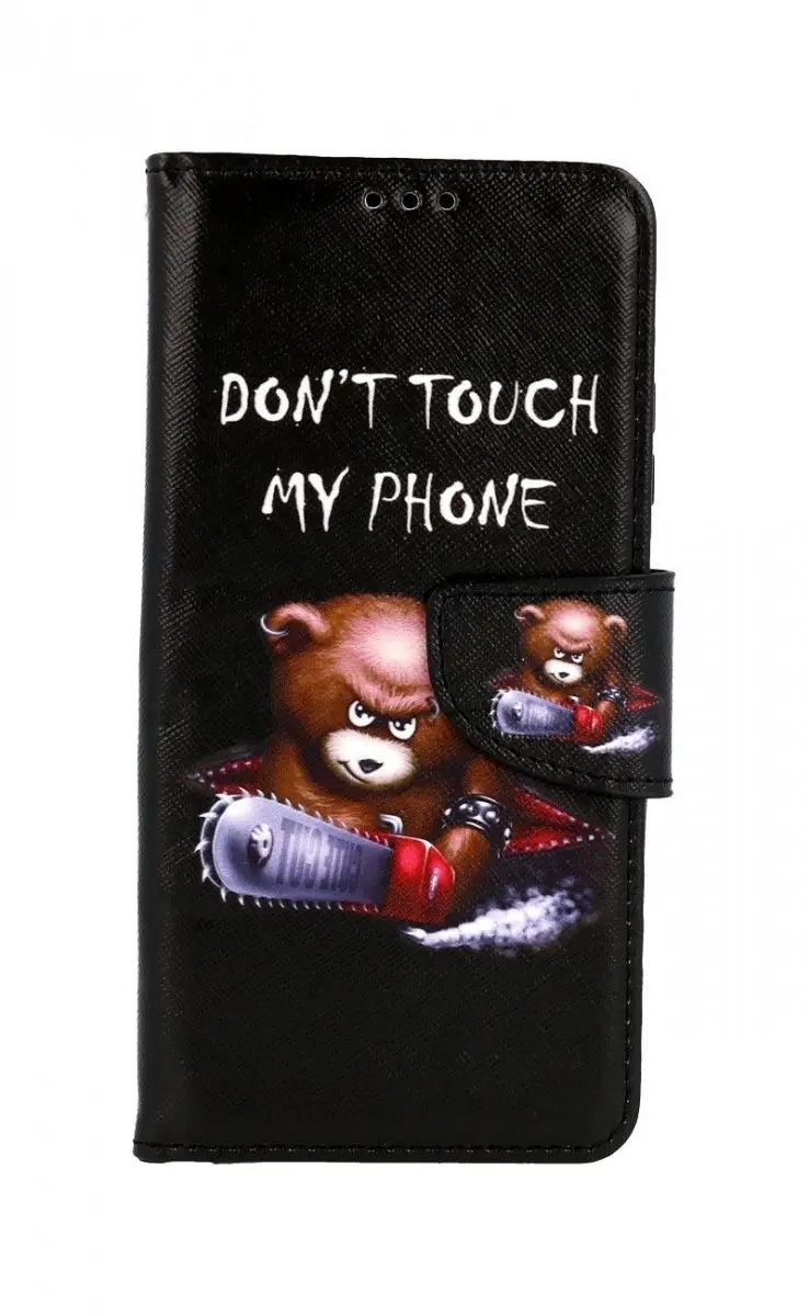 Pouzdro TopQ Xiaomi Poco M4 Pro 5G knížkové Don´t Touch méďa 70896