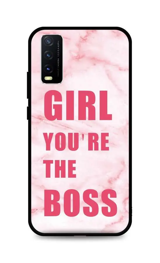 Kryt TopQ LUXURY Vivo Y20s pevný Girl Boss 70903
