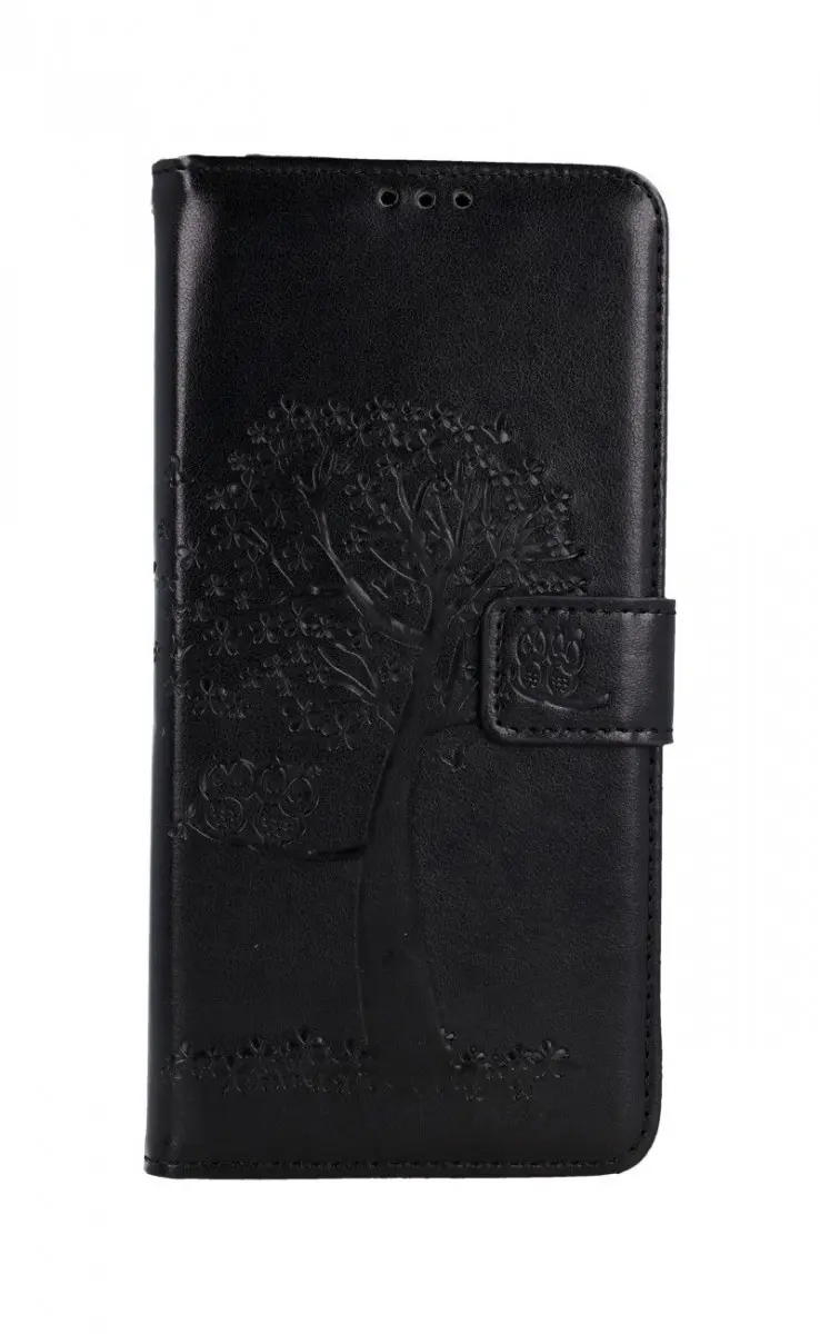 Pouzdro TopQ Xiaomi Poco M4 Pro 5G knížkové Černý strom sovičky 70937