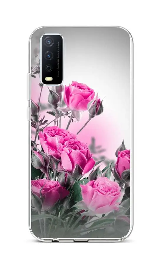 Kryt TopQ Vivo Y11s silikon Rozkvetlé růže 71013