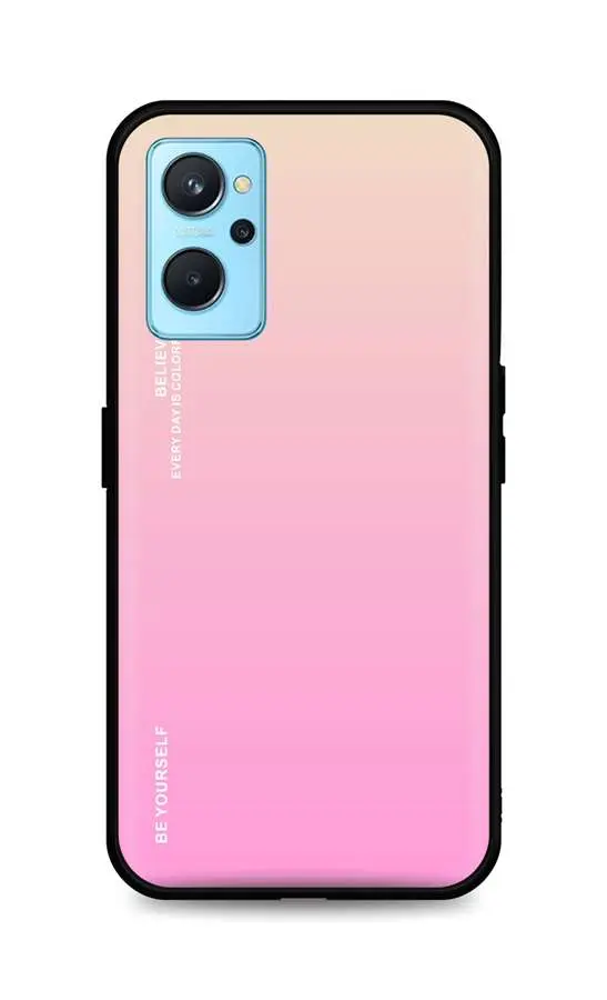 Kryt TopQ LUXURY Realme 9i pevný duhový meruňkový 71055