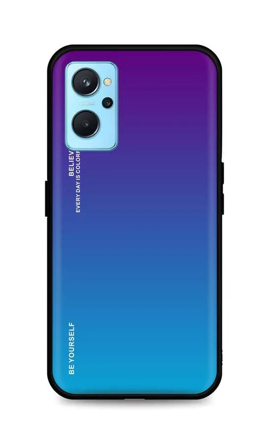 Kryt TopQ LUXURY Realme 9i pevný duhový purpurový 71057