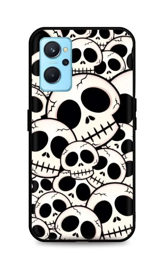 Kryt TopQ LUXURY Realme 9i pevný Skulls 71090
