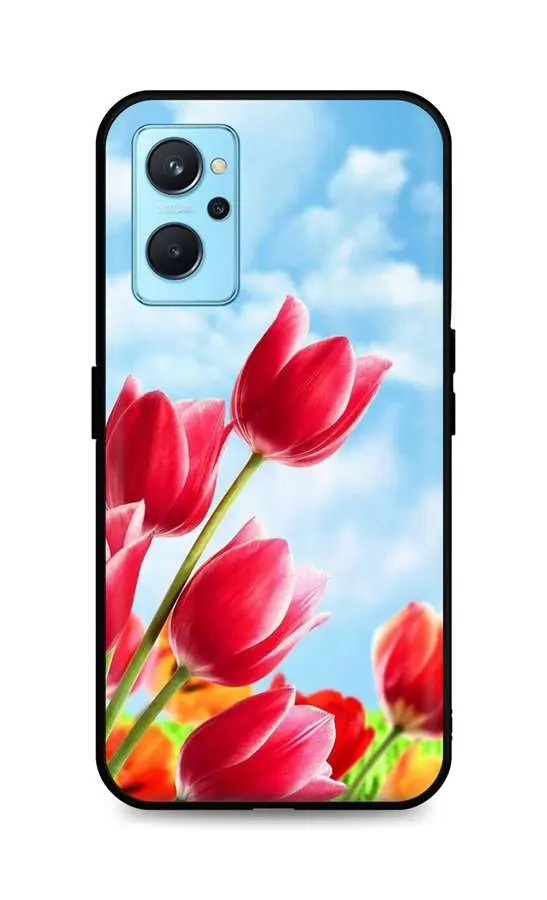 Kryt TopQ Realme 9i silikon Tulips 71164