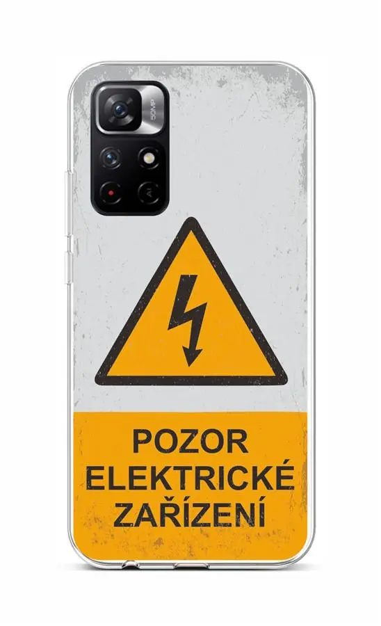Kryt TopQ Xiaomi Poco M4 Pro 5G silikon Pozor elektrické zařízení 71230