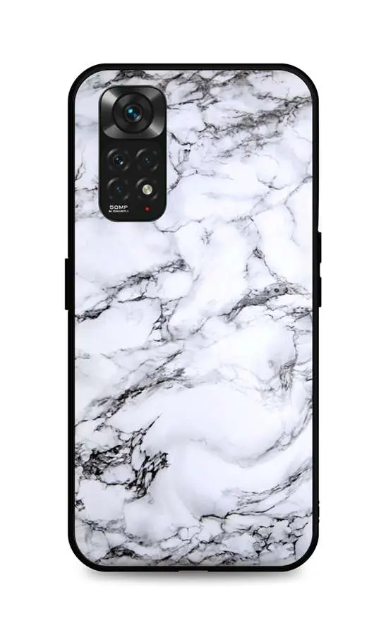 Kryt TopQ LUXURY Xiaomi Redmi Note 11 pevný Marble White 71846