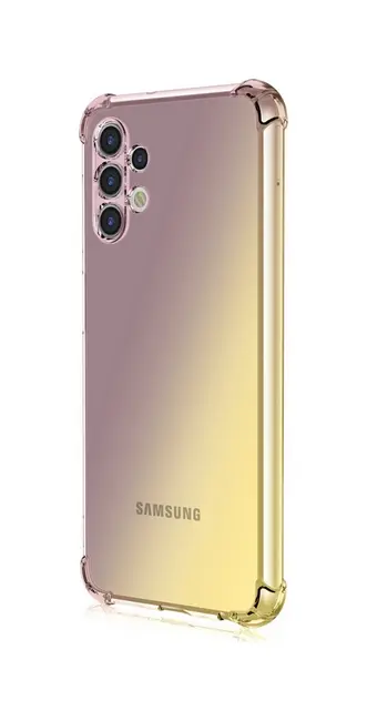 Kryt TopQ Samsung A13 silikon Shock duhový purpurovo-žlutý 72157