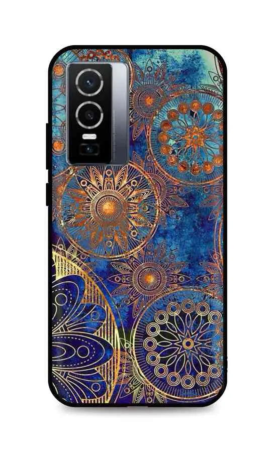Kryt TopQ Vivo Y76 5G 3D silikon Modrý orient 72222
