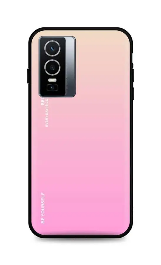 Kryt TopQ LUXURY Vivo Y76 5G pevný duhový meruňkový 72294