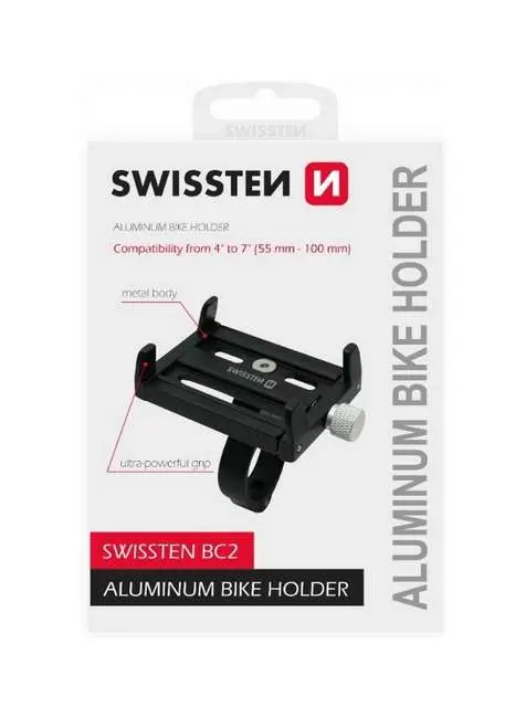 Držák na mobil na kolo Swissten BC2 černý 72410