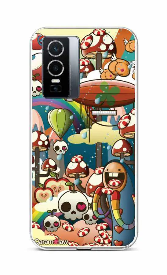 Kryt TopQ Vivo Y76 5G silikon Caram Law 2 72420