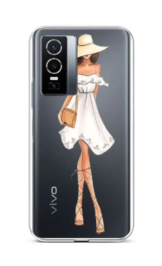 Kryt TopQ Vivo Y76 5G silikon Lady 5 72517