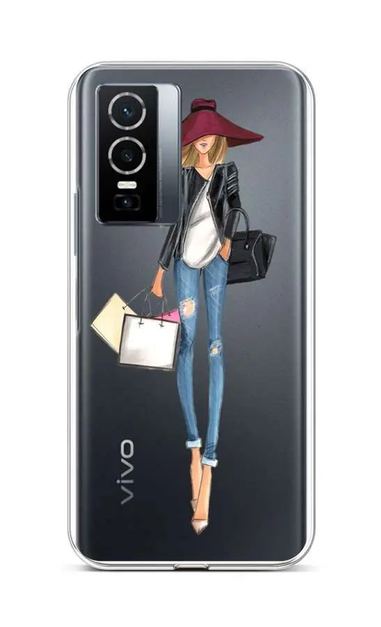 Kryt TopQ Vivo Y76 5G silikon Lady 2 72519