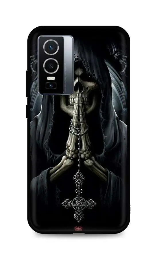 Kryt TopQ Vivo Y76 5G silikon Grim Reaper 72577
