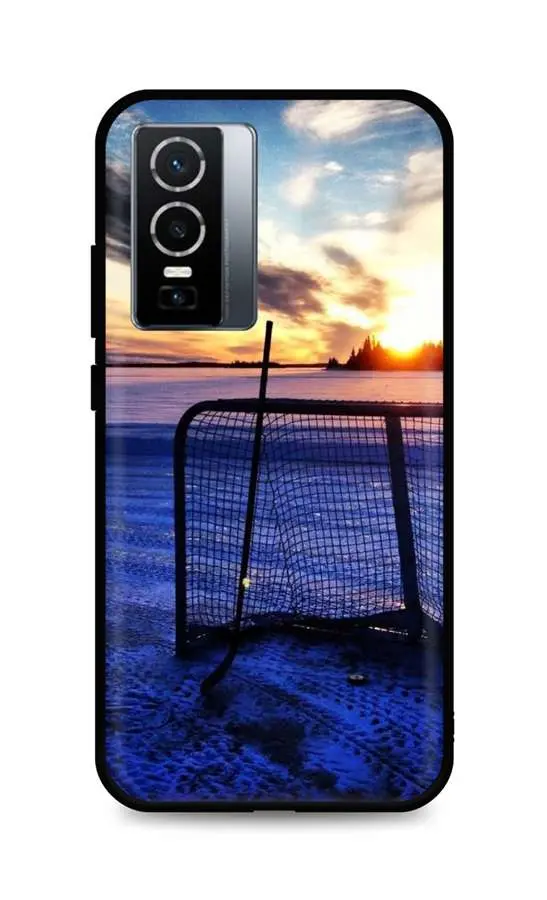 Kryt TopQ Vivo Y76 5G silikon Hockey Sunset 72633