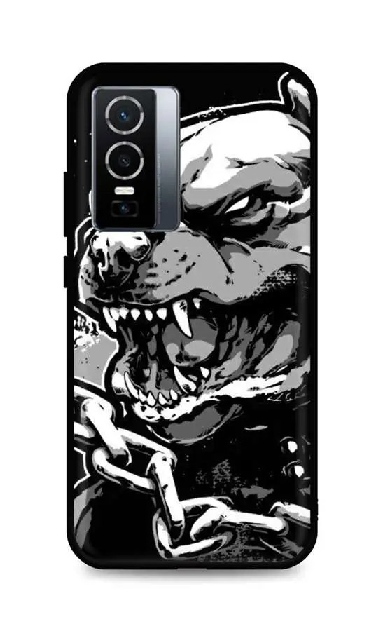 Kryt TopQ Vivo Y76 5G silikon Agressive Pitbull 72653