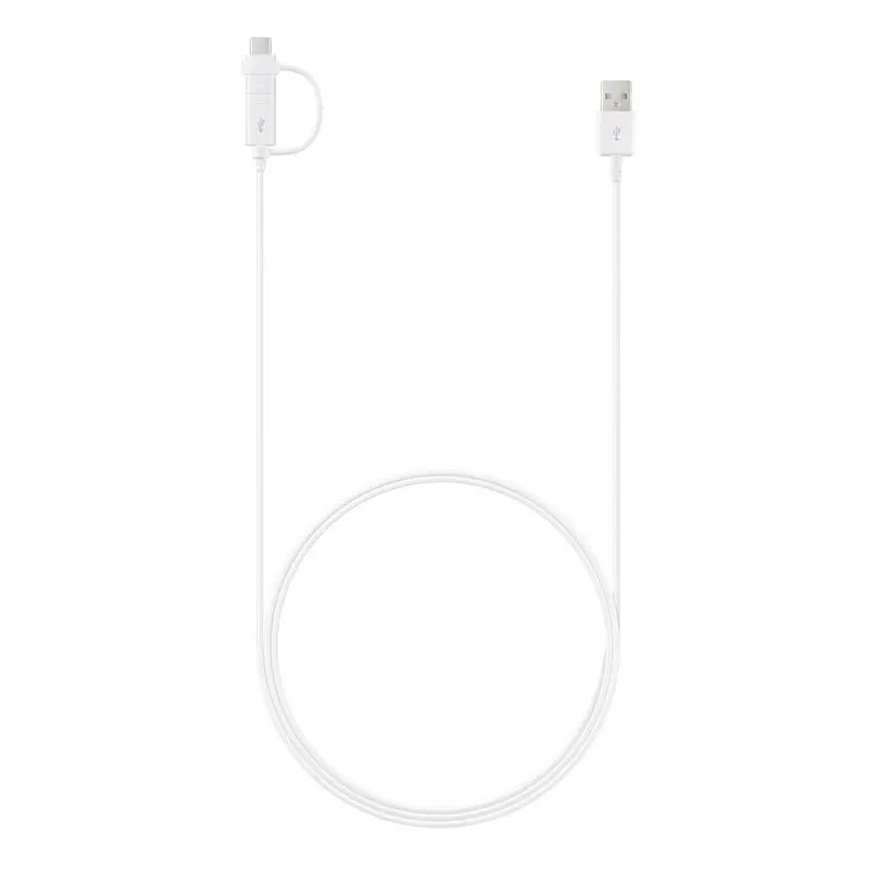 EP-DG930DWE Samsung Combo Type C/microUSB Datový Kabel White (Bulk)