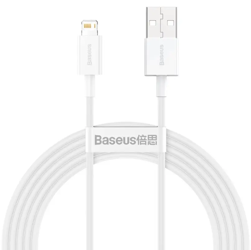 Baseus CALYS-C02 Superior Fast Charging Kabel Lightning 2.4A 2m White