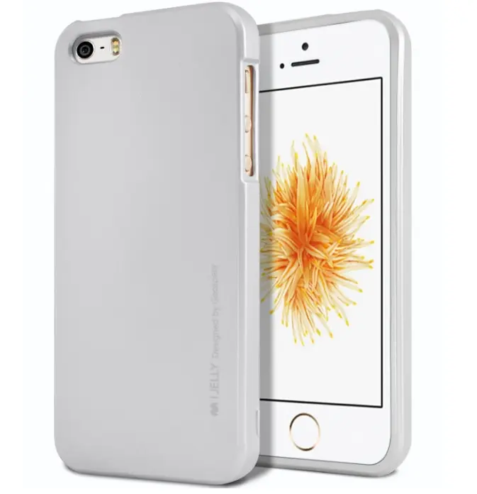 Pouzdro mercury ijelly metal apple iphone 11 pro stříbrné