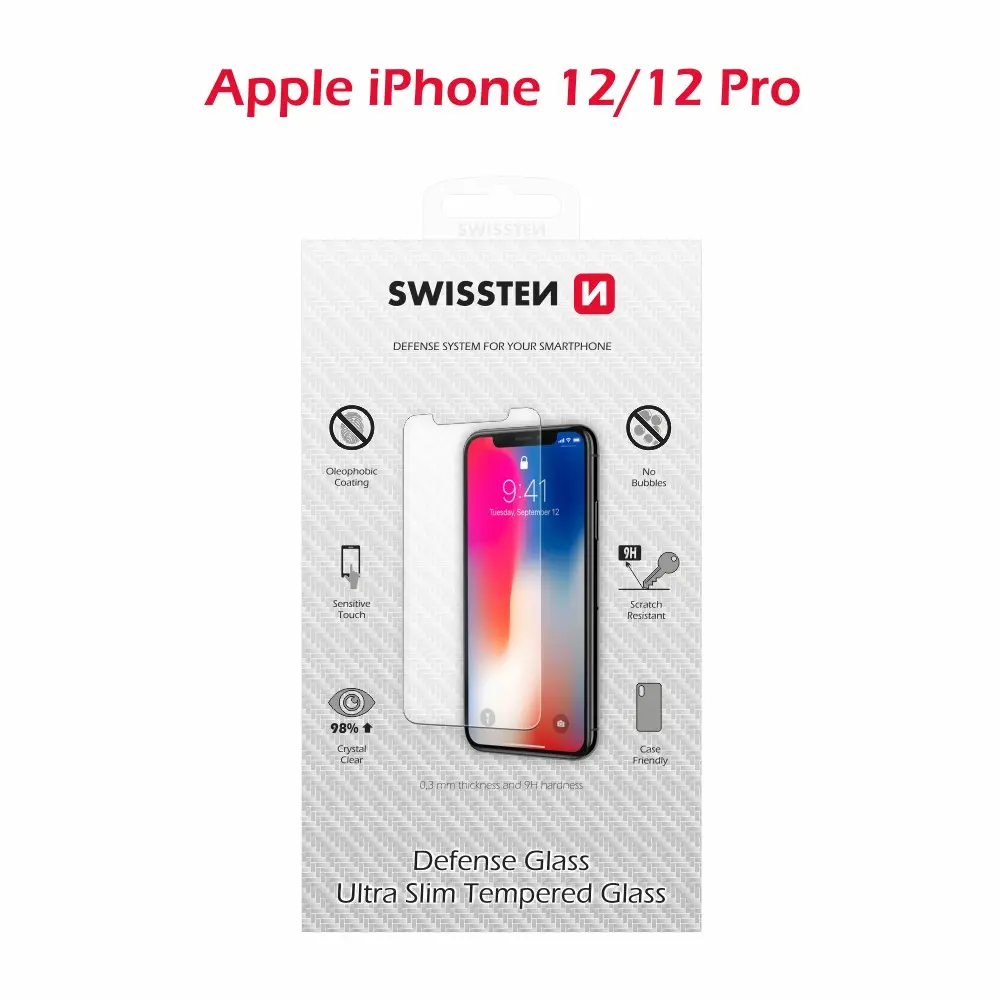 Tvrzené sklo Swissten apple iphone 12/12 pro