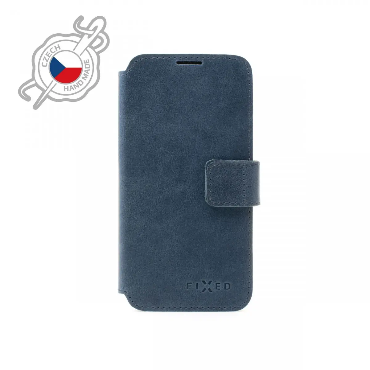 Kožené pouzdro typu kniha FIXED ProFit pro Apple iPhone 7/8/SE (2020/2022), modré