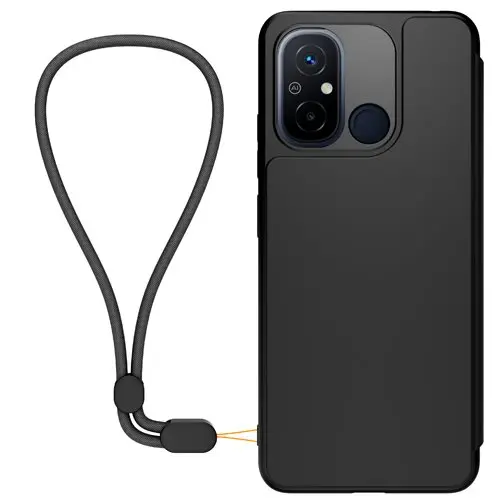 Knížkové pouzdro Made for Xiaomi na Xiaomi Redmi 12C s poutkem černé
