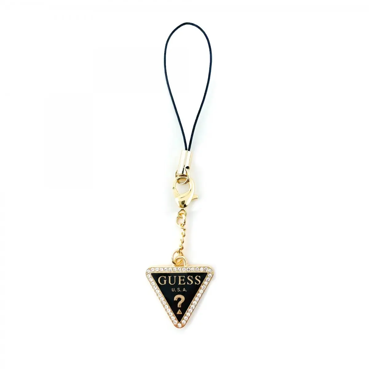 Guess Přívěsek Strass Triangle Metal Logo GUCPMTDCK