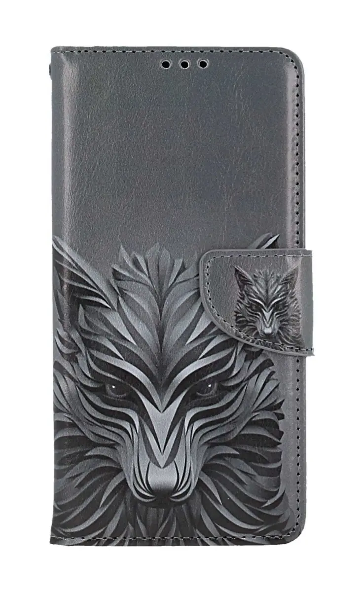 Kryt TopQ Xiaomi Redmi Note 9 knížkový Vlk 50610