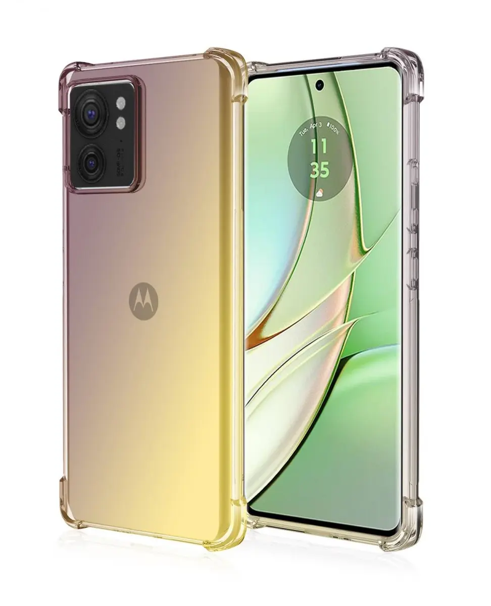 Kryt TopQ Motorola Edge 40 Shock duhový purpurovo-žlutý 120907