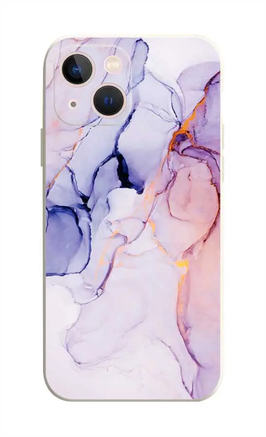 Kryt TopQ iPhone 15 Mramor růžovo-fialový 110910