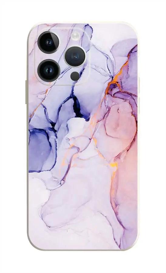 Kryt TopQ iPhone 14 Pro Mramor růžovo-fialový 110931