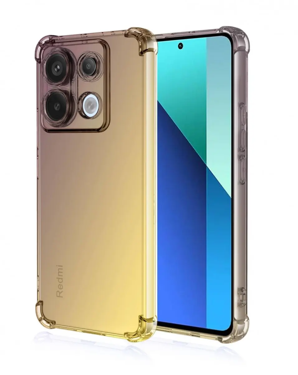 Kryt TopQ Xiaomi Redmi Note 13 Shock duhový purpurovo-žlutý 120962