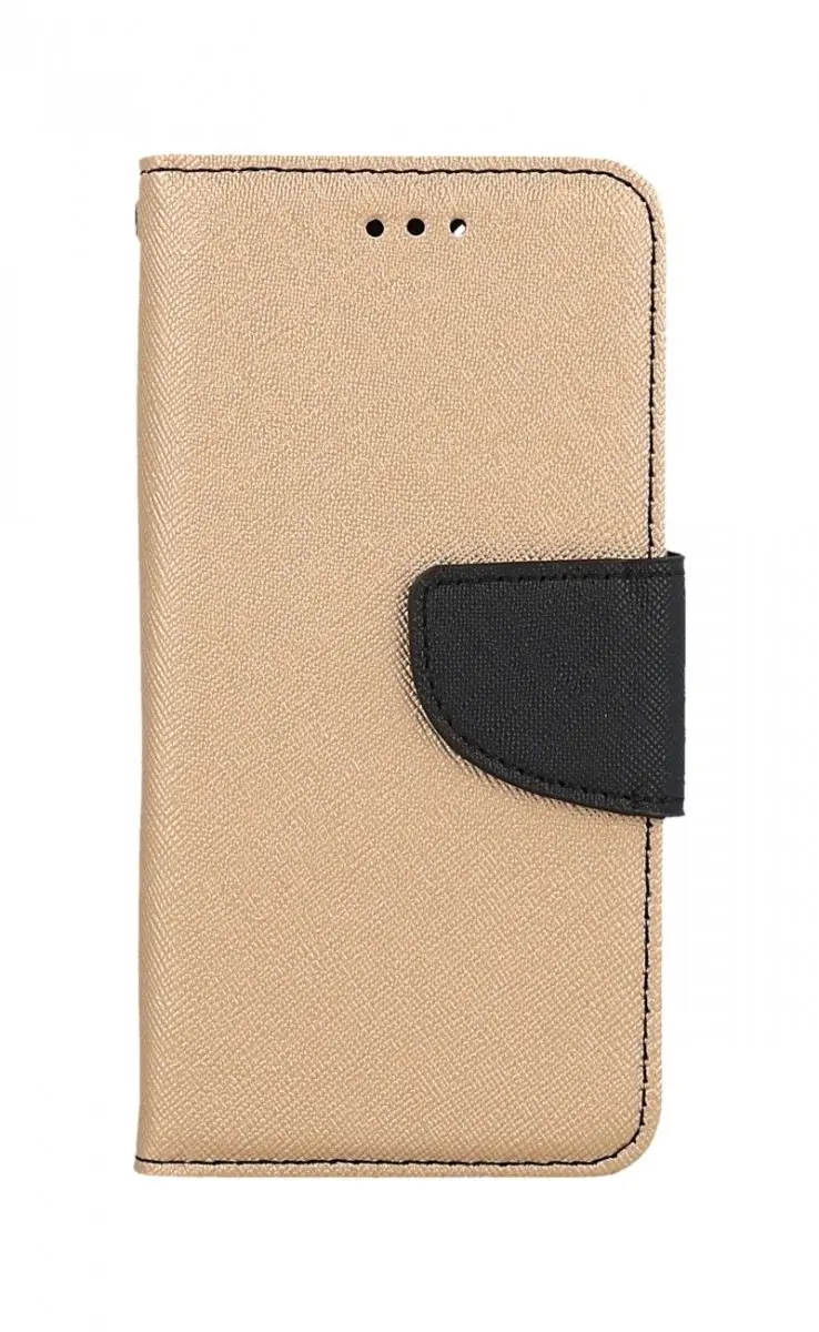 Pouzdro TopQ iPhone SE 2022 knížkové zlaté 71035