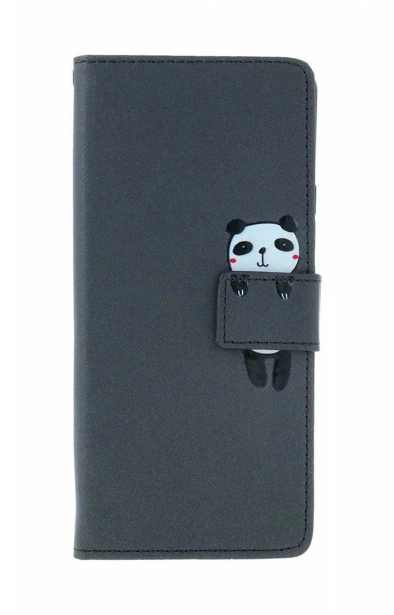 Pouzdro TopQ Xiaomi Redmi Note 13 Pro 5G knížkové černé s pandou 131062
