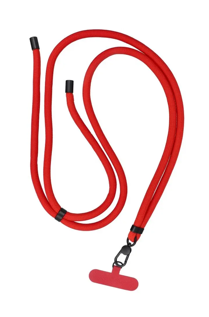 Univerzální šňůrka TopQ Swing na mobil červená 8 mm 131137