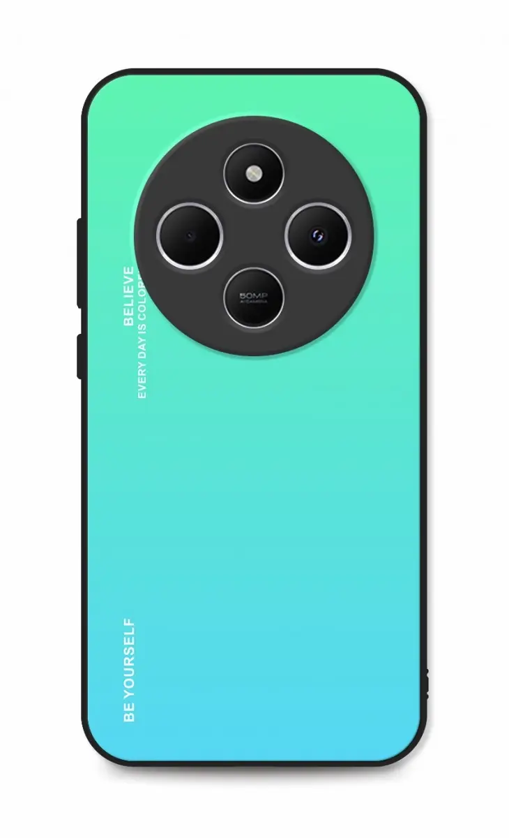 Kryt TopQ LUXURY Xiaomi Redmi 14C pevný duhový zelený 131175