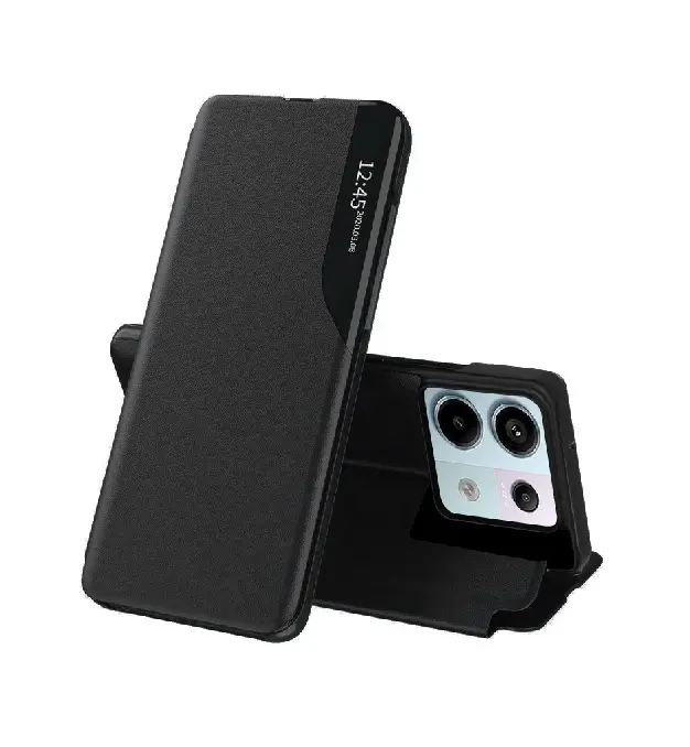 Pouzdro TopQ Xiaomi Redmi Note 13 Pro 5G Smart View knížkové černé 121183