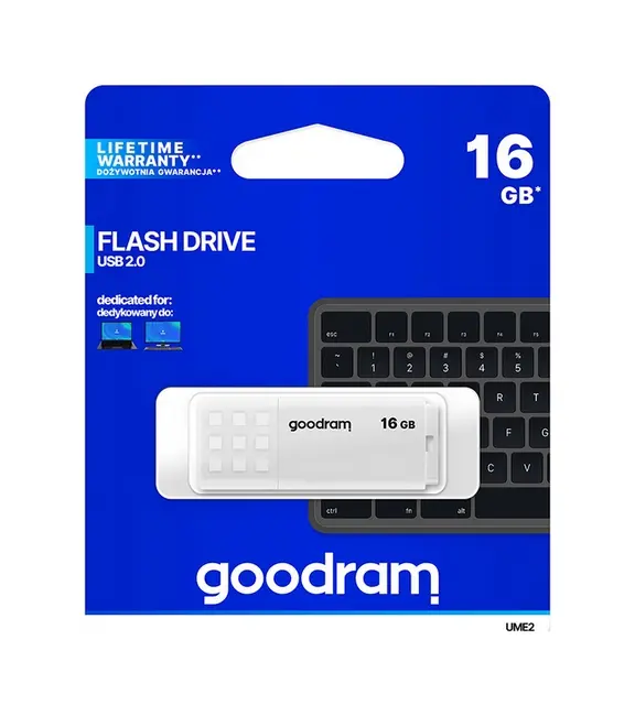 Flash disk GOODRAM UME2 16GB bílý 91216