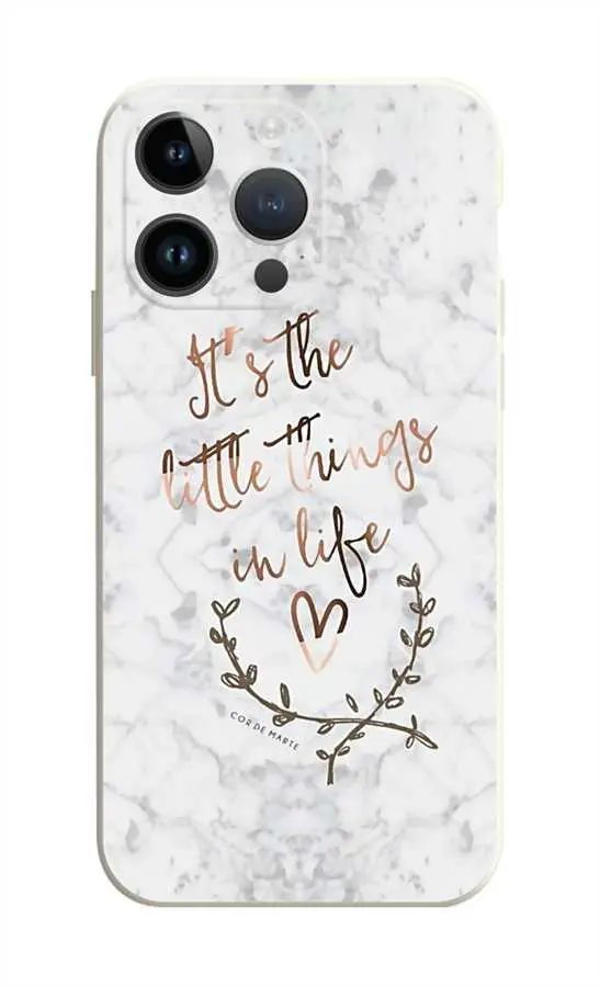 Kryt TopQ iPhone 14 Pro Mramor Little things 111306