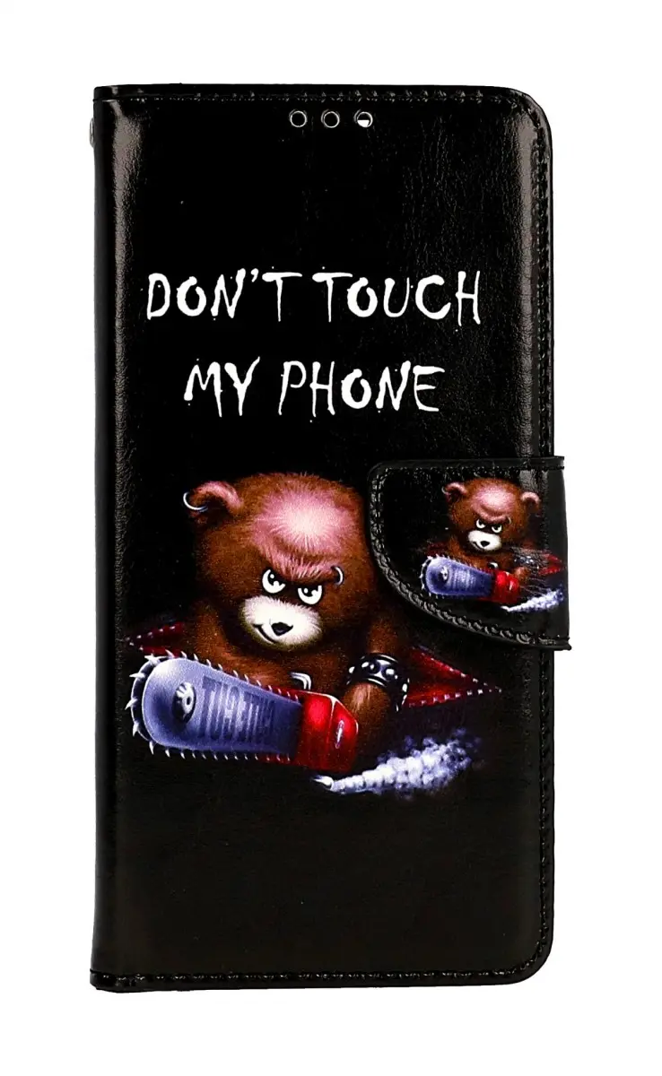 Pouzdro TopQ Motorola Edge 40 knížkové Don't Touch méďa 121327